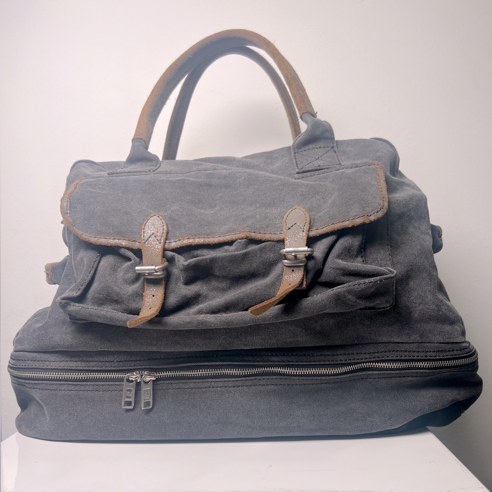 Vintage Marc by Marc Jacobs Grey Canvas Travel Duffle